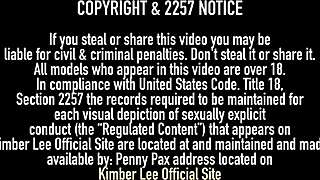 blonde kimber lee finally unwinds after a long day