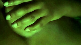 Ebony Chubby Solo Nipple Licking