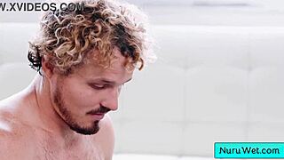Busty teen masseuse gets a messy and satisfying creampie