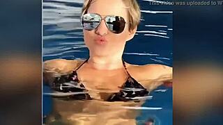 blonde milf wife takes cumshot in mouth!