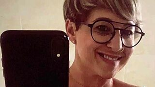 blonde milf wife takes cumshot in mouth!