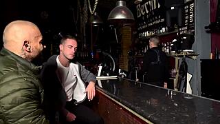 Apolo adri le gogo dancer performs with bodybuilder