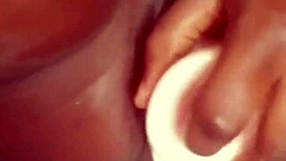 Ebony Woman Rips Clothes For Solo Masturbation With Dildo To Orgasm