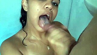 Daddy and friend share a steamy shower with a teen