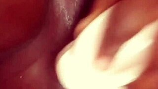 Ebony Woman Rips Clothes For Solo Masturbation With Dildo To Orgasm