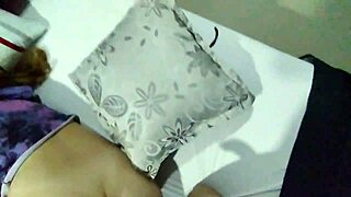 My stepdaughter's in my bed, so I wake her up with a special surprise.