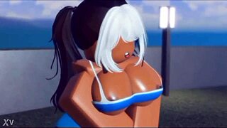 Roblox’s beautiful girl gives half-life handjob with anal sex and Linkin Park music in the background