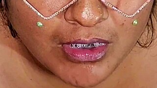 Big Tits BBW Swallows Cum from New Semen Donor