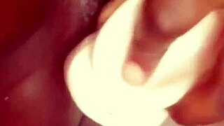 Ebony Woman Rips Clothes For Solo Masturbation With Dildo To Orgasm