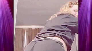 Booty Shaking Domination in Boyfriend's Clothes by Exotic Girlfriend