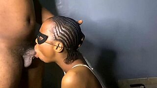 Pretty Next Door Neighbor Gives Surprising Blowjob With Spitting