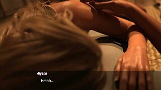 Horny Busty Stepsis Offers Handjob In Lust City 13