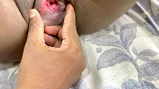 Amateur couple has passionate sex in the bedroom