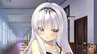 Uno Mamanoue studies steadily in scene five