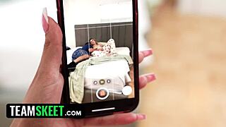 Cuckold girlfriend catches best friend cumming on her man in a threesome