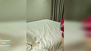 Amateur couple enjoys a hot scene with an Asian beauty in doggystyle position