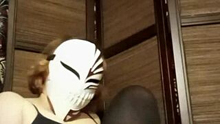 Amateur video with natural tits in pantyhose