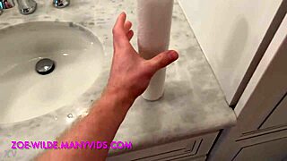 I was trying to clean the bathroom when something unexpected happened