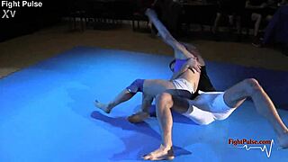 Real female domination and male submission in a mixed wrestling match