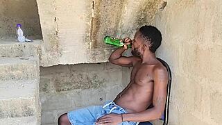 Dripping Pussy Gets Fucked Under The Step With Screaming And Moaning