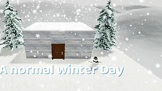 Visiting My Friend During Winter Snowfall