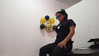 Office Slut Inserts Butt Plug For Arousal