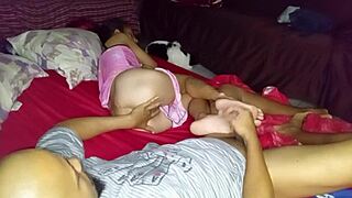 My wife loves sideways anal fucking