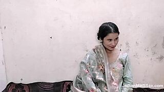 Skinny Indian bhabhi delivers steamy blowjob action.