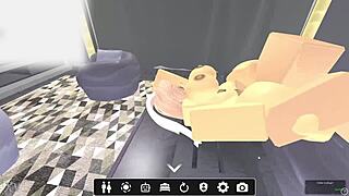 Blonde gets rough fucked by headless man