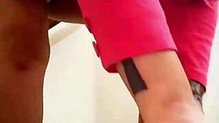 angel lima masturbating on building stairs