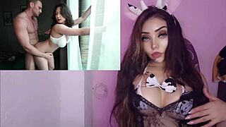 Young Russian with natural big tits gets hard anal pounding