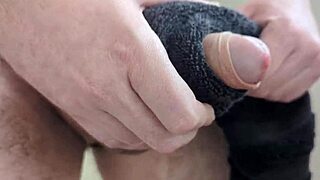 this towel feels so real during my massive cumshot in the bathroom