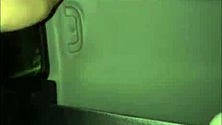 Riding his big cock in the car