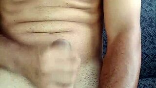 Solo boy masturbates intensely in his room for the 50th time