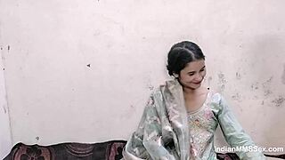 Skinny Indian bhabhi delivers steamy blowjob action.