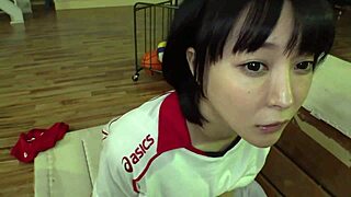 Secret Busty Japanese Volleyball Training Exposed!