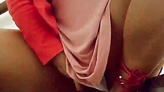 angel lima masturbating on building stairs