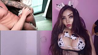 Young Russian with natural big tits gets hard anal pounding