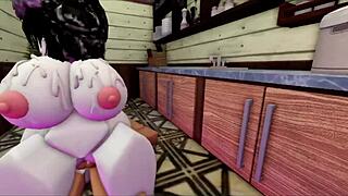 wife cooks dinner so i pound her big ass hard