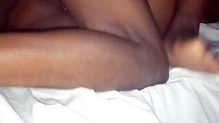 Love making scene with an overweight woman and a well-endowed man