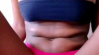 African beauty has intense sex and reaches orgasm