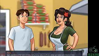 Summertime Saga Ep 90 - Making Pizzas with Hot Italian!