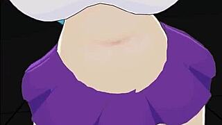 Sexy Chubby Curvy Skyblue Dances in Bikini