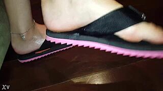 Raw footjob by Luh