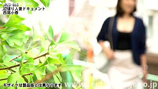 First-Time Japanese Milf Koharu West Sucks Cock in Cheating Handjob Scene