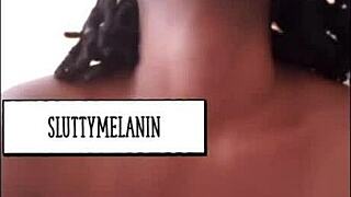 ebony amateur learns the four laws of masturbation and sex