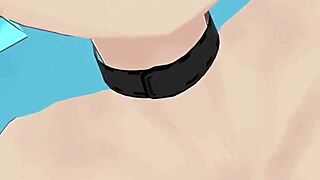 Sexy Chubby Curvy Skyblue Dances in Bikini