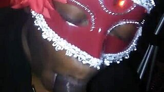 Fat BBW sucking big black cock sloppy while twerking her ass