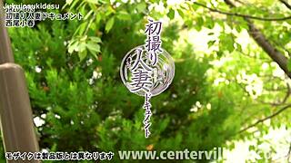 First-Time Japanese Milf Koharu West Sucks Cock in Cheating Handjob Scene