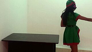 Skinny Brunette Does an Erotic Dance for Her American Boyfriend